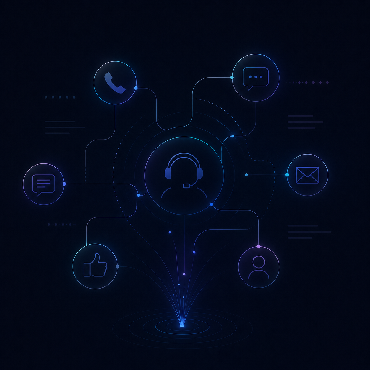 Customer service agent illustration